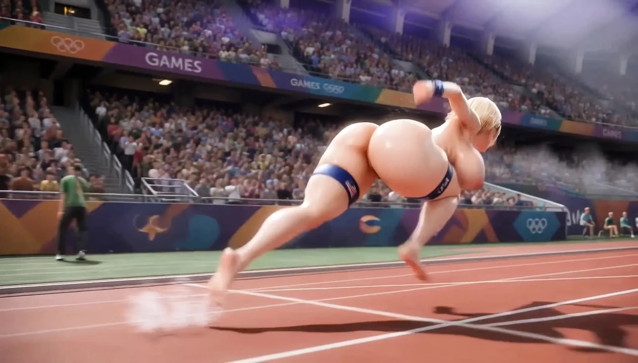 Olympic Sex Champion 3D  Blonde Teen Big Tits Ass Workout Fuck