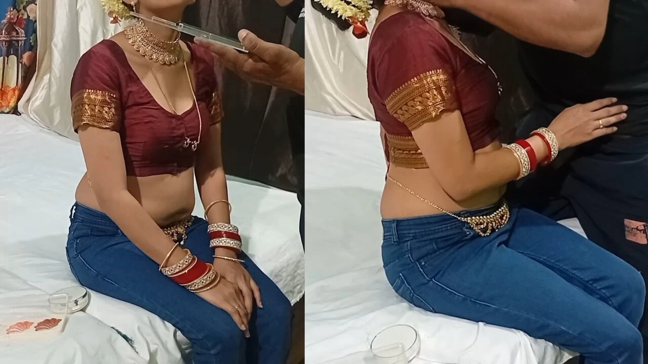 Makeup artist fucking new bride's pussy during makeover